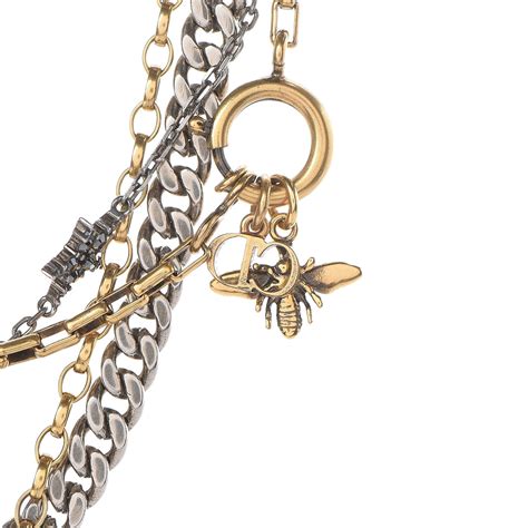 J'adior long necklace Dior Gold in Metal .